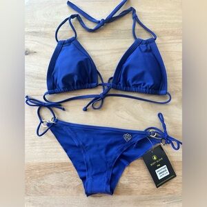 NWT Body Glove Iris Smoothie Triangle string bikini Top & Bottom